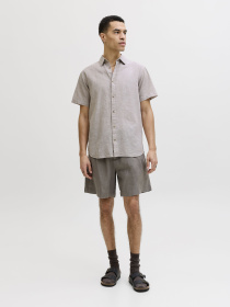 Рубашки JACK & JONES SUMMER LINEN BLEND SHIRT модель 12289160_String Фото