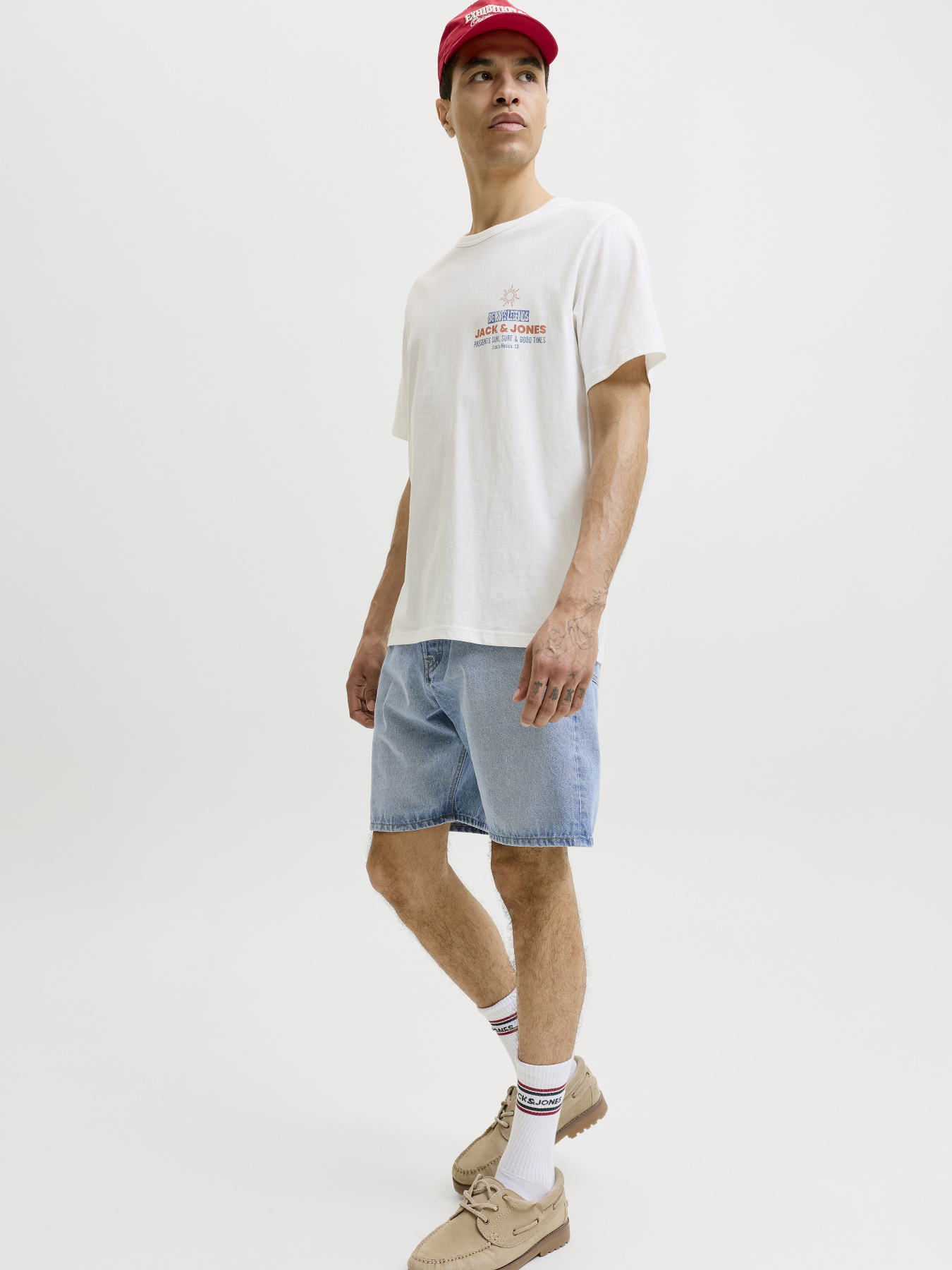 Шорты JACK & JONES TONY ORIGINAL SHORTS модель 12290841_Blue Denim LIGHT BLUE Фото