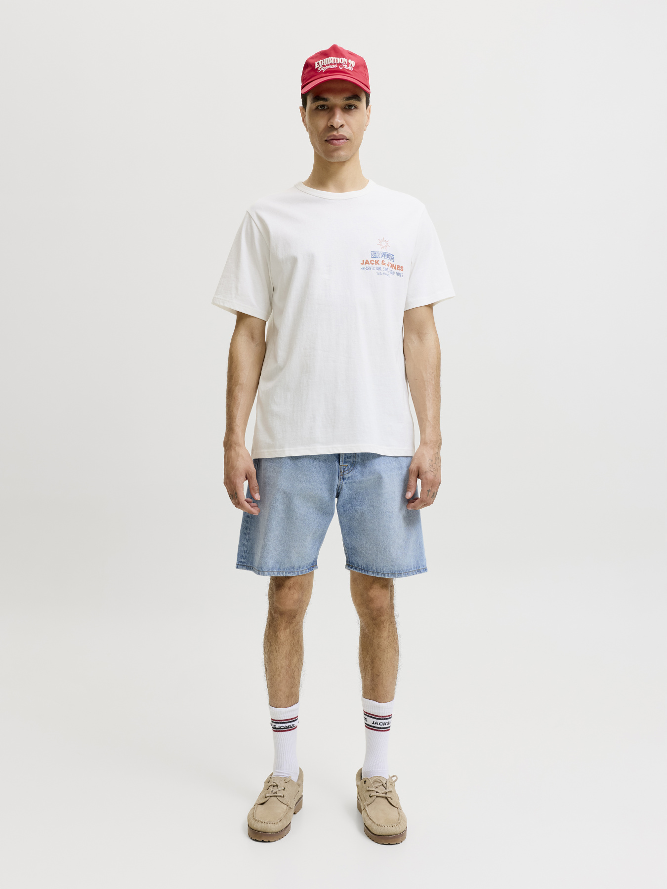 Шорты JACK & JONES TONY ORIGINAL SHORTS модель 12290841_Blue Denim LIGHT BLUE Фото