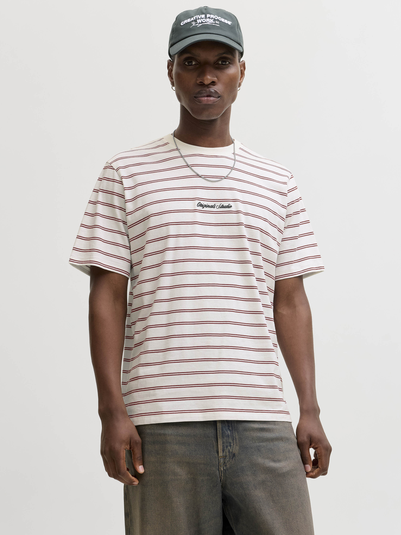 Футболки и поло JACK & JONES NORREBRO STRIPE TEE модель 12291021_Cabernet Фото