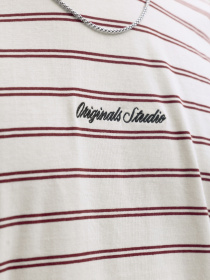Футболки и поло JACK & JONES NORREBRO STRIPE TEE модель 12291021_Cabernet Фото