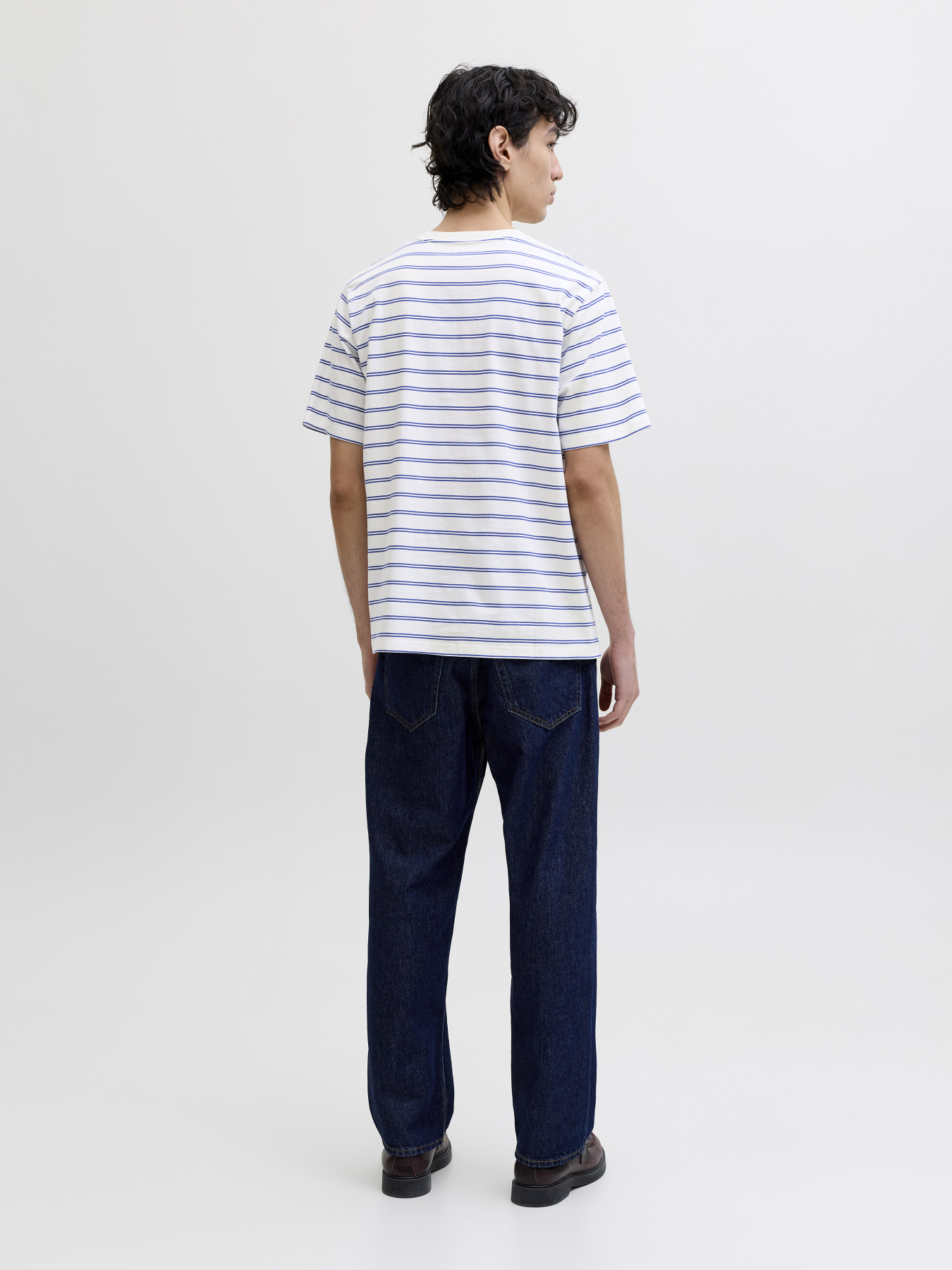 Футболки и поло JACK & JONES NORREBRO STRIPE TEE модель 12291021_Cloud Dancer Фото