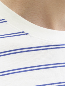 Футболки и поло JACK & JONES NORREBRO STRIPE TEE модель 12291021_Cloud Dancer Фото