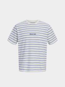 Футболки и поло JACK & JONES NORREBRO STRIPE TEE модель 12291021_Cloud Dancer Фото