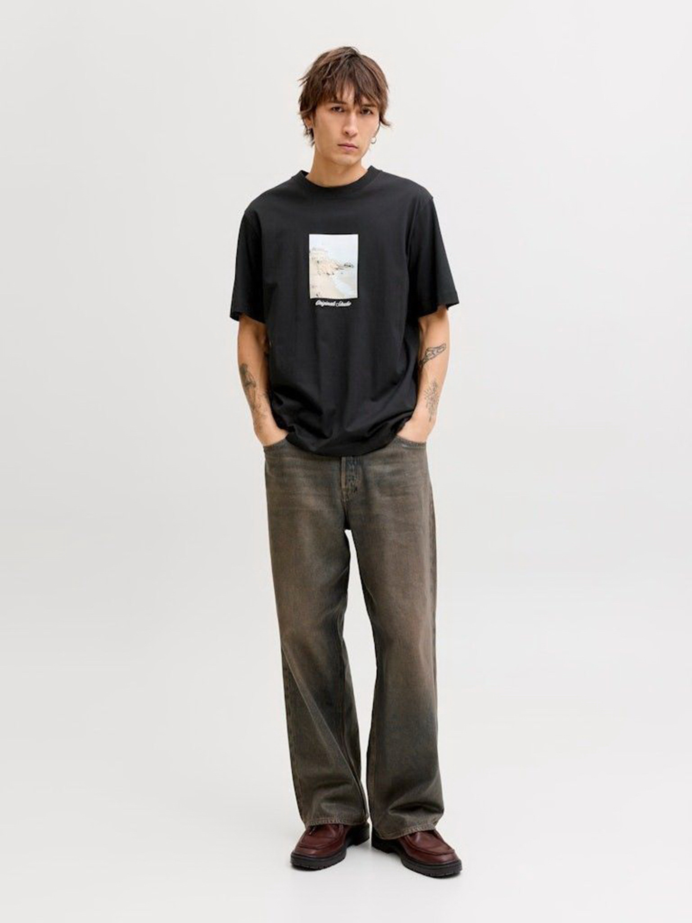 Футболки и поло JACK & JONES NORREBRO PHOTO TEE модель 12291022_Black Main2 26 Фото