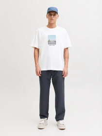 Футболки и поло JACK & JONES NORREBRO PHOTO TEE модель 12291022_Bright White Main2 26 Фото