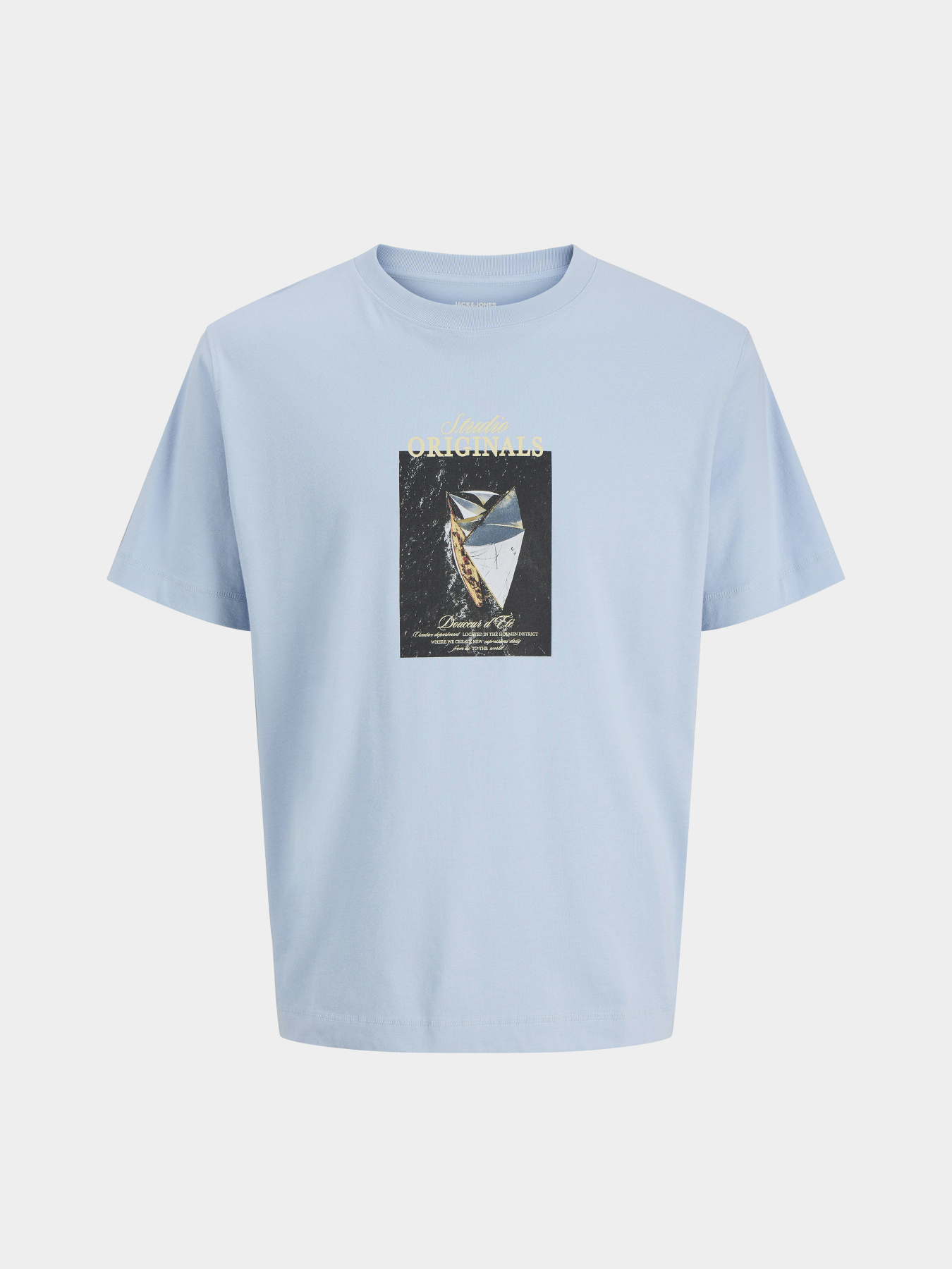 Футболки и поло JACK & JONES NORREBRO PHOTO TEE модель 12291022_Cashmere Blue Main2 26 Фото
