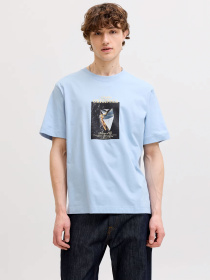 Футболки і поло JACK & JONES NORREBRO PHOTO TEE модель 12291022_Cashmere Blue Main2 26 Фото