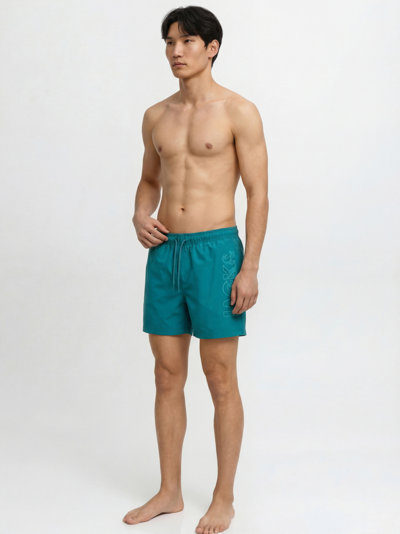 Одежда для пляжа JACK & JONES MAUI WAVE LOGO SWIM SHORTS модель 12291391_Colonial Blue Фото