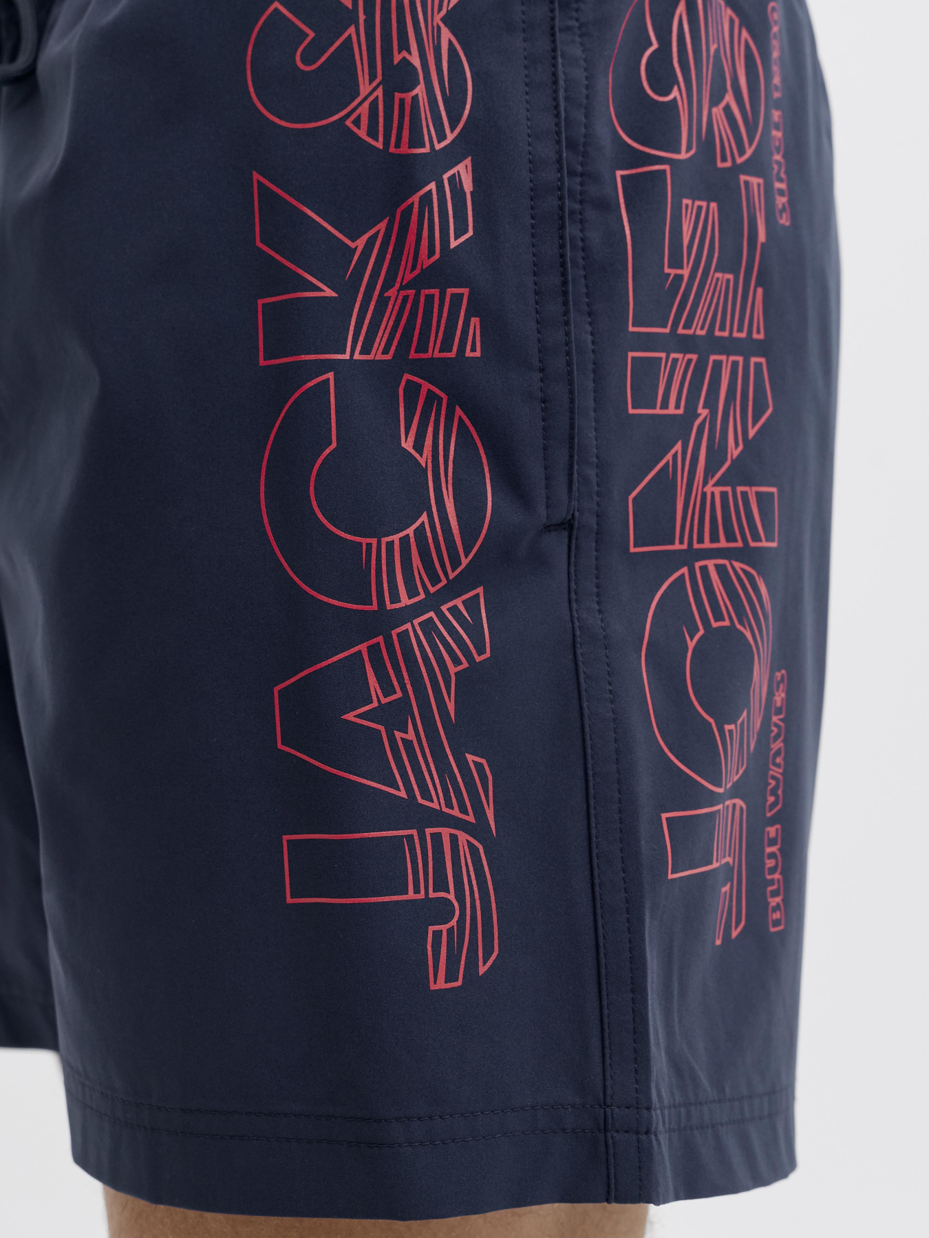 Одежда для пляжа JACK & JONES MAUI WAVE LOGO SWIM SHORTS модель 12291391_Navy Blazer Фото