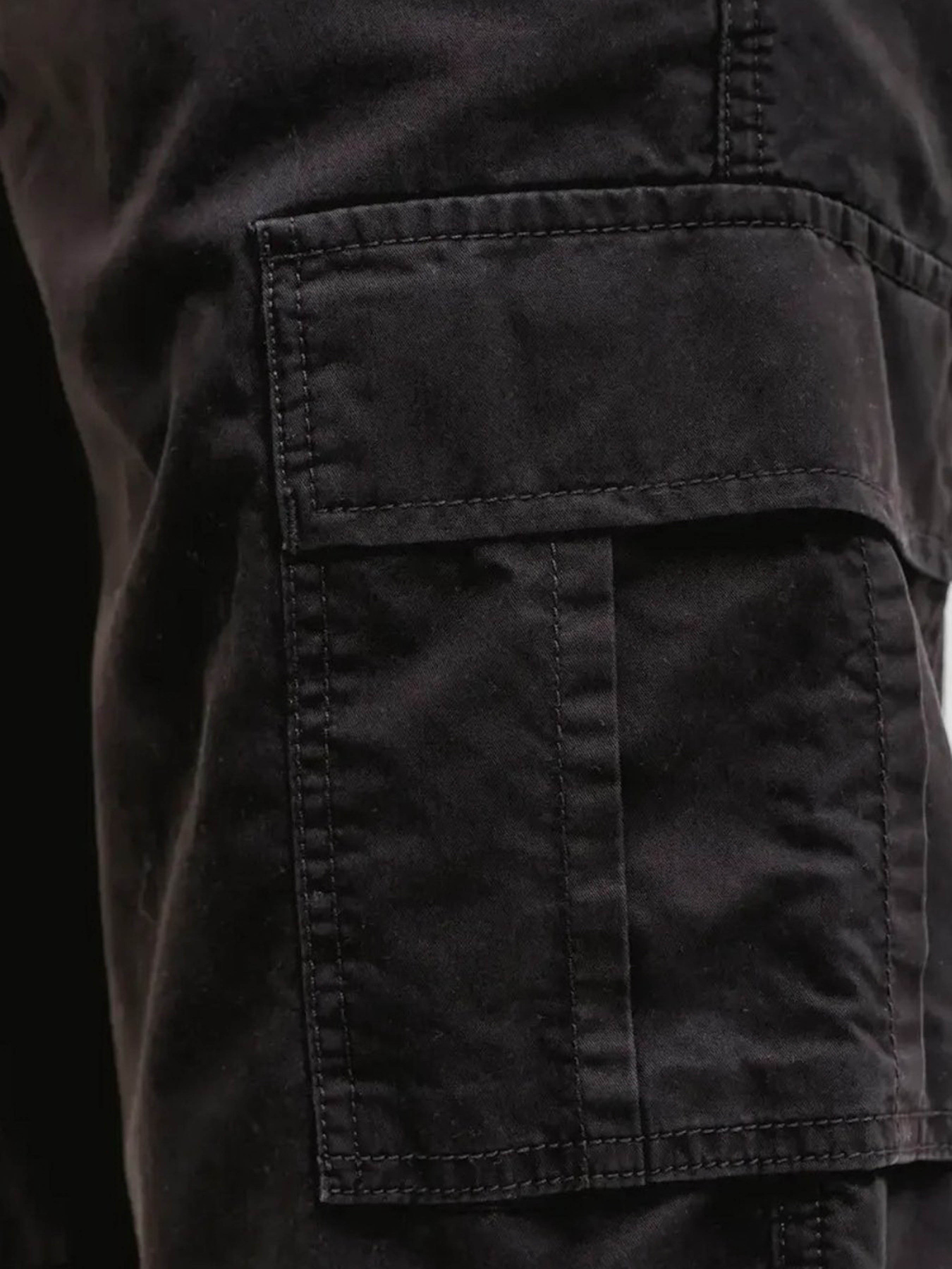 Шорты JACK & JONES COLE MATTY CARGO SHORT модель 12292263_Black Фото