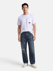 Футболки и поло JACK & JONES FUSION BADGE POCKET TEE модель 12295017_Bright White Фото