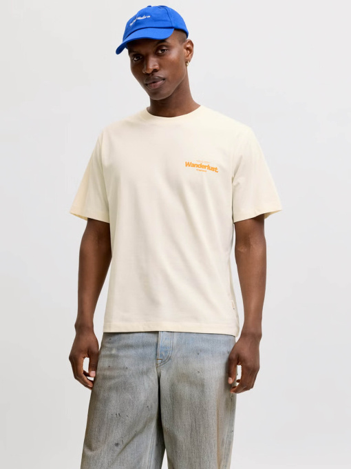 Футболки і поло JACK & JONES RIVIERA BACK PHOTO TEE модель 12295161_Antique White Фото