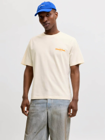 Футболки і поло JACK & JONES RIVIERA BACK PHOTO TEE модель 12295161_Antique White Фото
