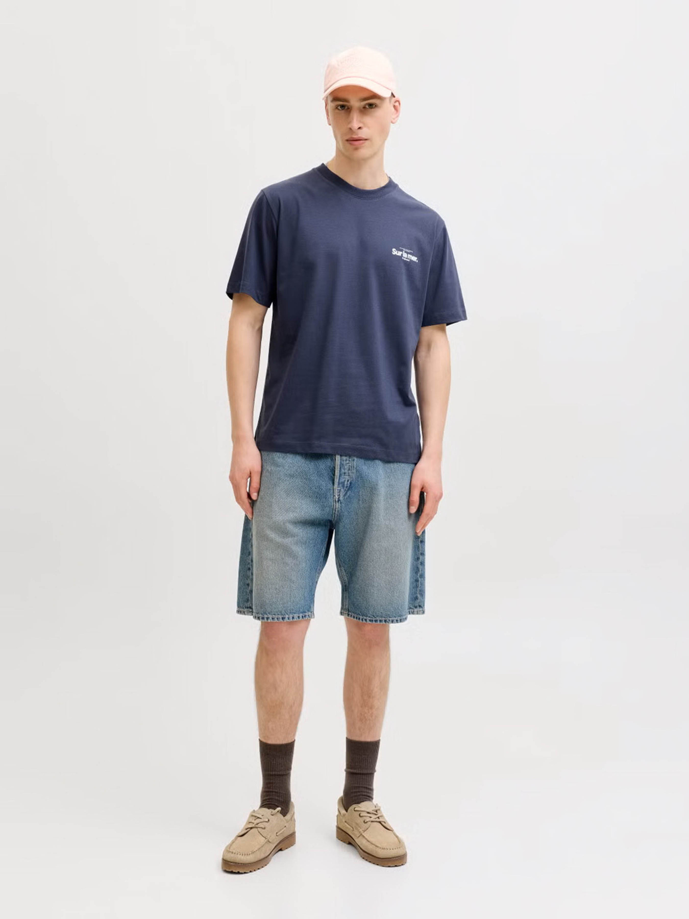 Футболки и поло JACK & JONES RIVIERA BACK PHOTO TEE модель 12295161_Odyssey Gray Фото