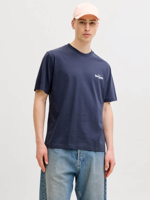 Футболки и поло JACK & JONES RIVIERA BACK PHOTO TEE модель 12295161_Odyssey Gray Фото