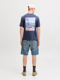 Футболки и поло JACK & JONES RIVIERA BACK PHOTO TEE модель 12295161_Odyssey Gray Фото