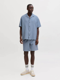 Рубашки JACK & JONES GLOBAL WAFFLE RESORT SHIRT модель 12295551_Vintage Khaki Фото