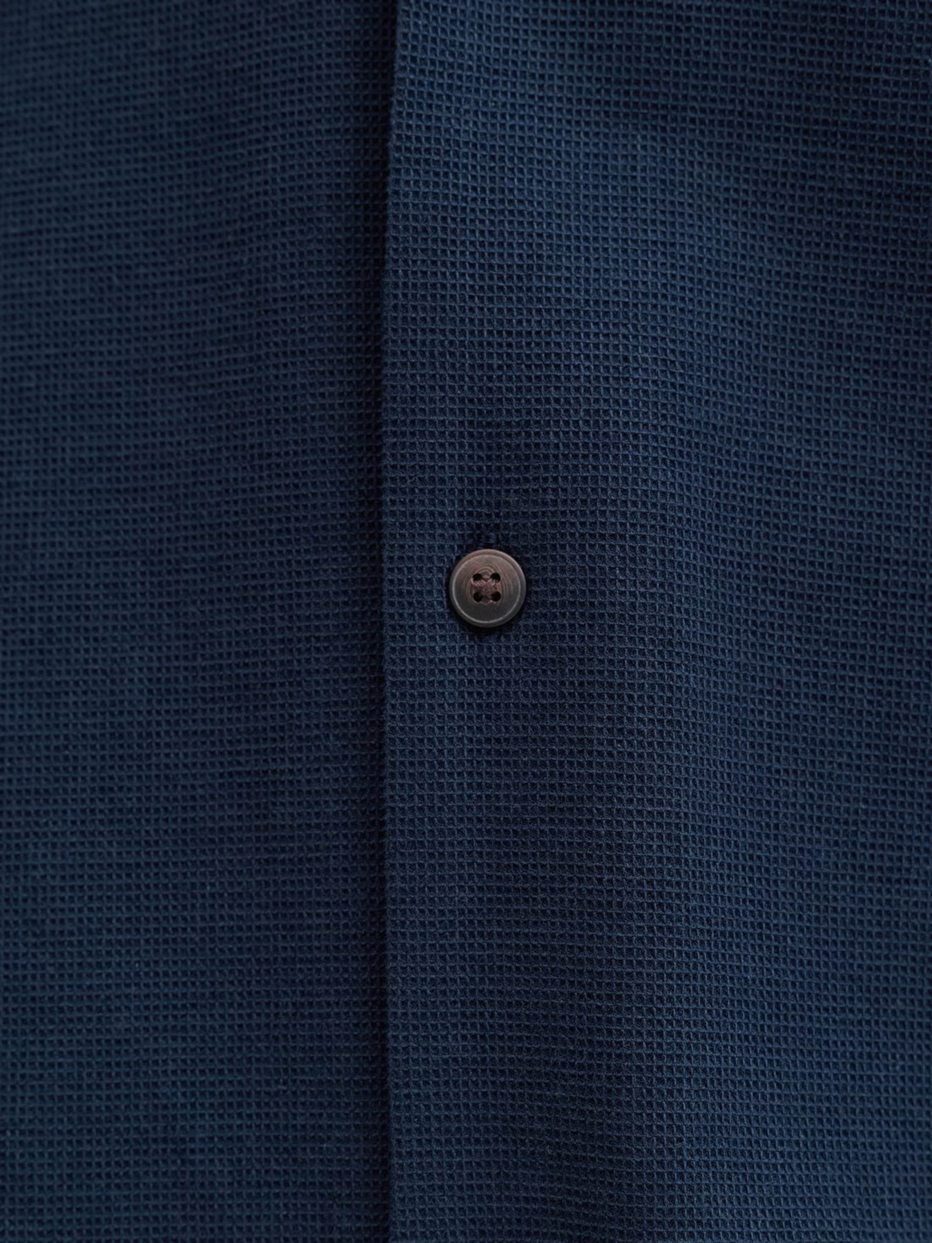 Рубашки JACK & JONES GLOBAL WAFFLE RESORT SHIRT модель 12295551_Navy Blazer Фото