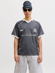 Футболки и поло JACK & JONES ETERNA FOOTBALL POLO модель 12295605_Asphalt Фото