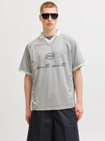 Футболки и поло JACK & JONES ETERNA FOOTBALL POLO модель 12295605_Vapor Blue Фото