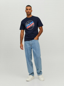 Футболка JACK & JONES модель 12228542_Navy Blazer Фото