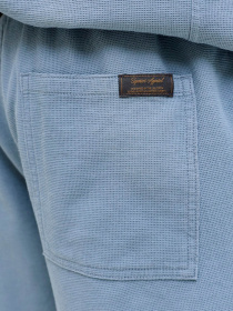 Шорты JACK & JONES JAIDEN WAFFLE RESORT SHORT модель 12295862_Blue Mirage Фото