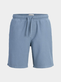 Шорты JACK & JONES JAIDEN WAFFLE RESORT SHORT модель 12295862_Blue Mirage Фото