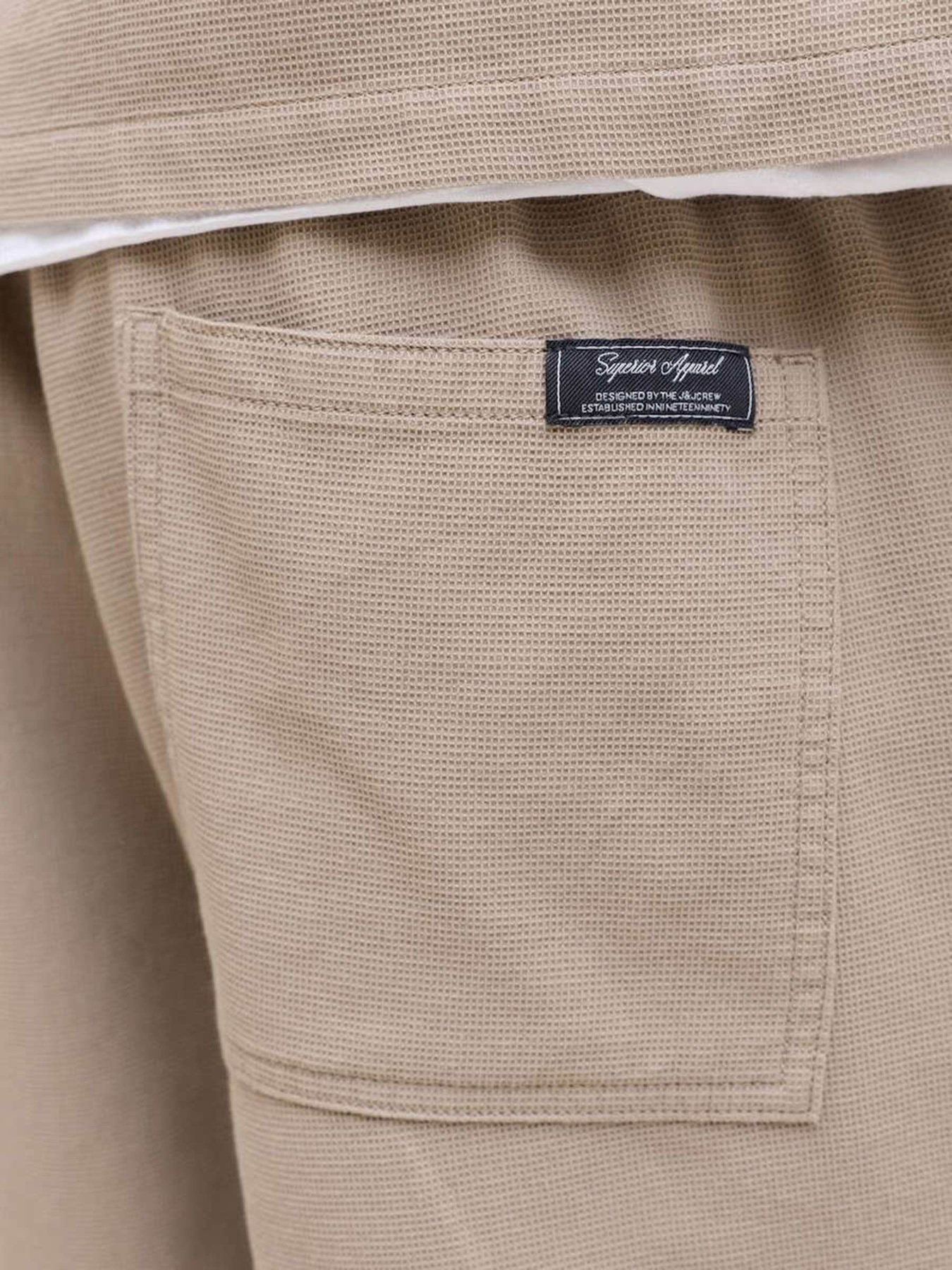 Шорты JACK & JONES JAIDEN WAFFLE RESORT SHORT модель 12295862_Vintage Khaki Фото
