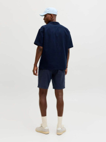 Шорты JACK & JONES JAIDEN WAFFLE RESORT SHORT модель 12295862_Navy Blazer Фото