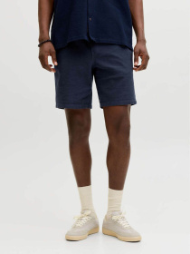 Шорты JACK & JONES JAIDEN WAFFLE RESORT SHORT модель 12295862_Navy Blazer Фото