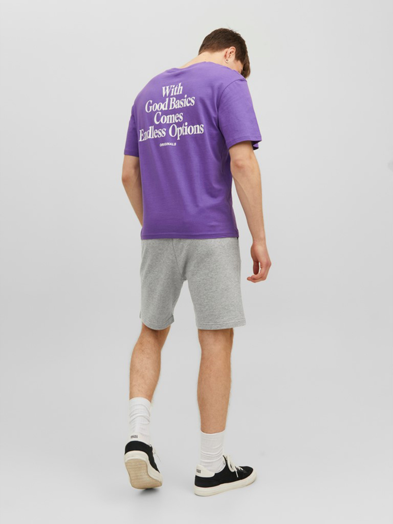 Повсякденні шорти JACK & JONES модель 12228647_Light Grey Melange Фото