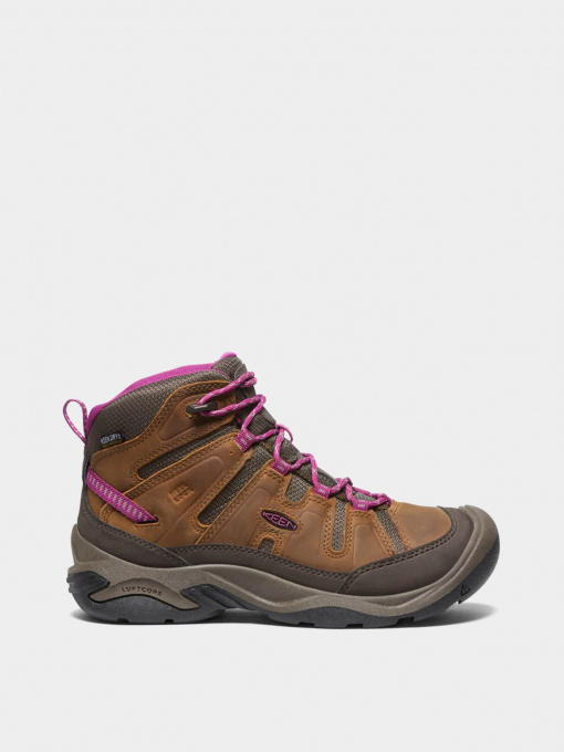 Тактичні черевики Keen Circadia Mid Wp Модель 1026765 Коричневий, рожевий Фото