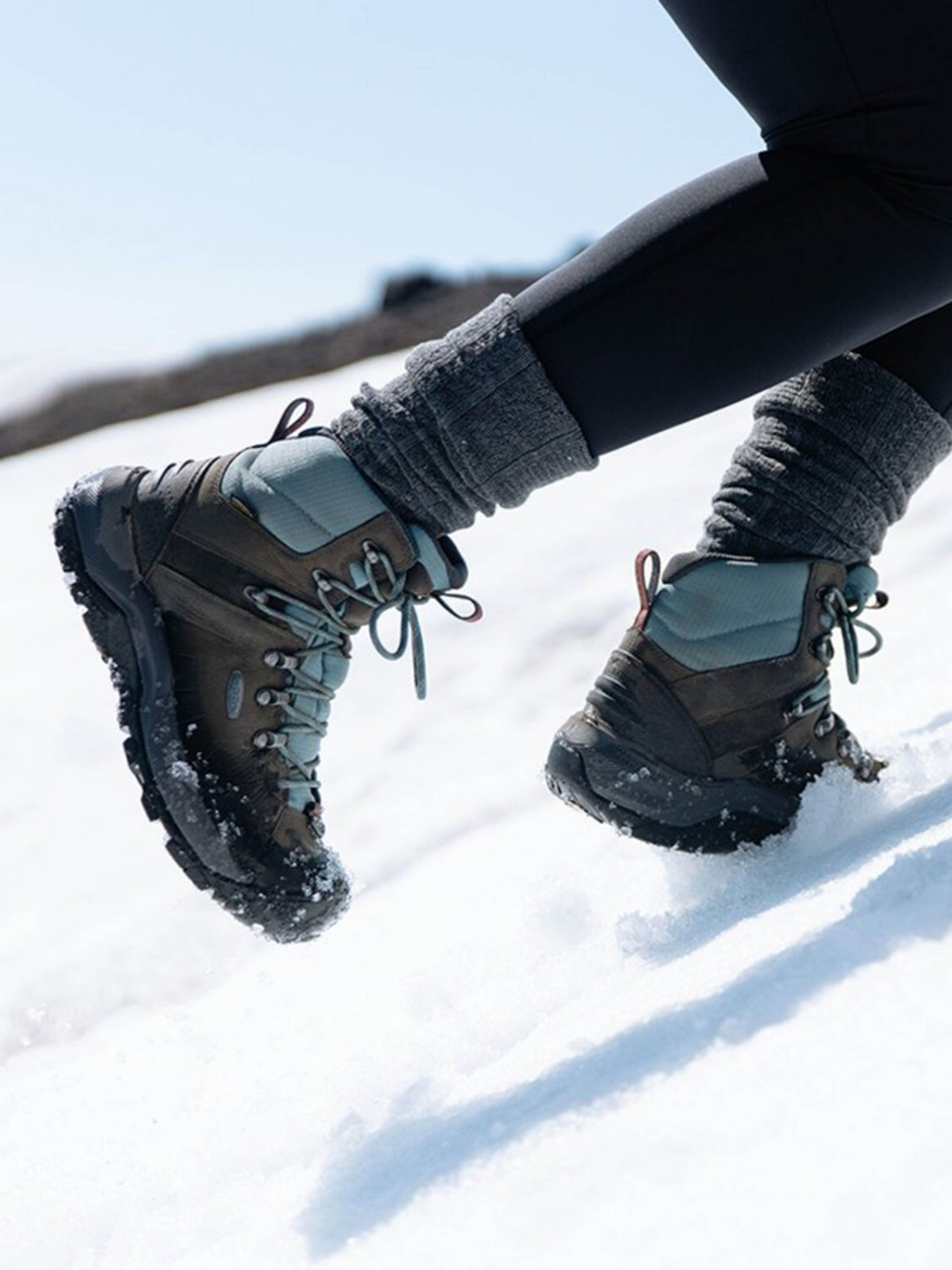 Черевики Keen Revel IV Mid Polar модель 1023629 Сірий, бірюзовий Фото