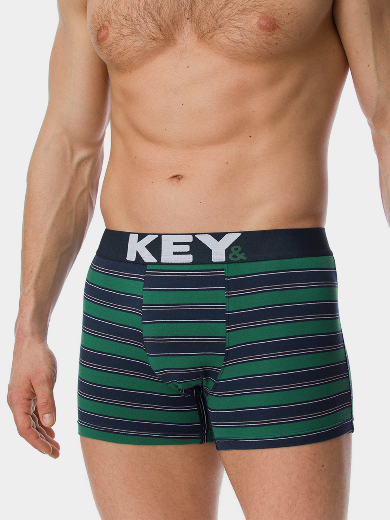 Труси Key модель MXH 386 B20 Чоловічі шорти-синий Фото