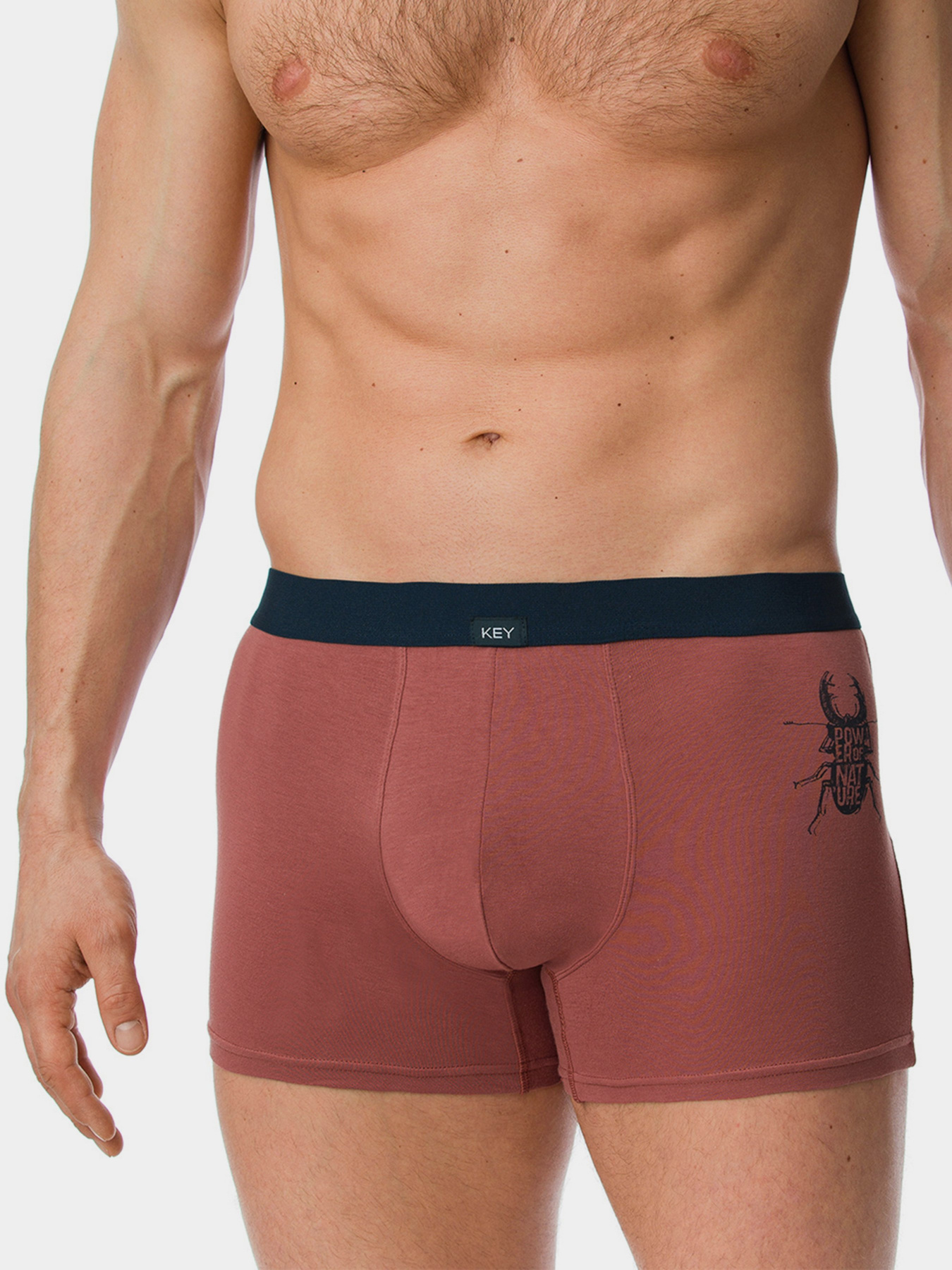 Труси Key модель MXH 804 B20 Чоловічі шорти-красный Фото