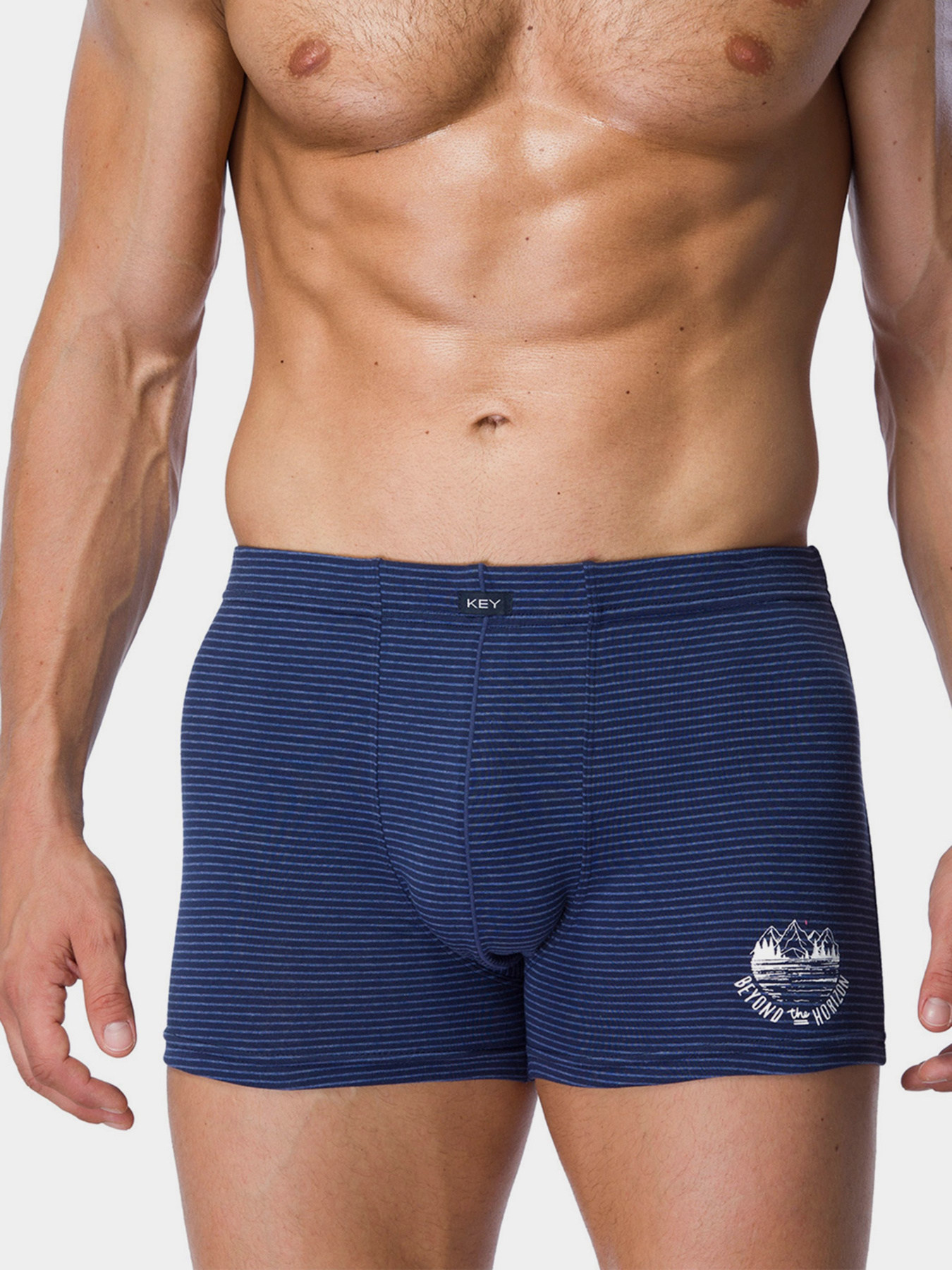 Труси Key модель MXH 073 A21 Чоловічі шорти-синий Фото