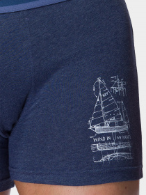 Трусы Key модель MXH 710 A21 Чоловічі шорти-синий Фото