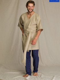 Халат Key модель MGL 106 A21 Чоловічий халат-mix Фото