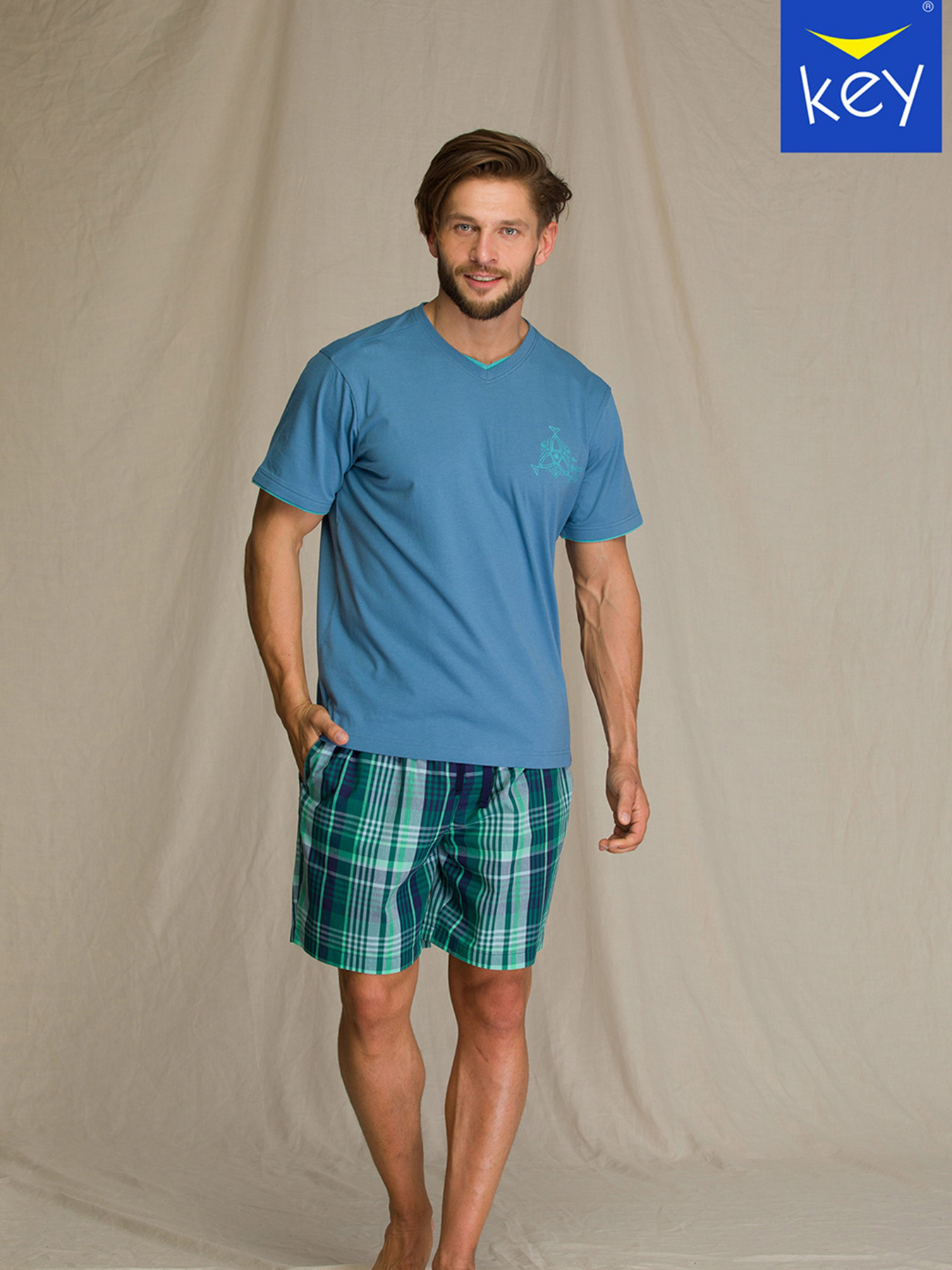 Пижама Key модель MNS 714 A21 Чоловіча піжама-mix Фото