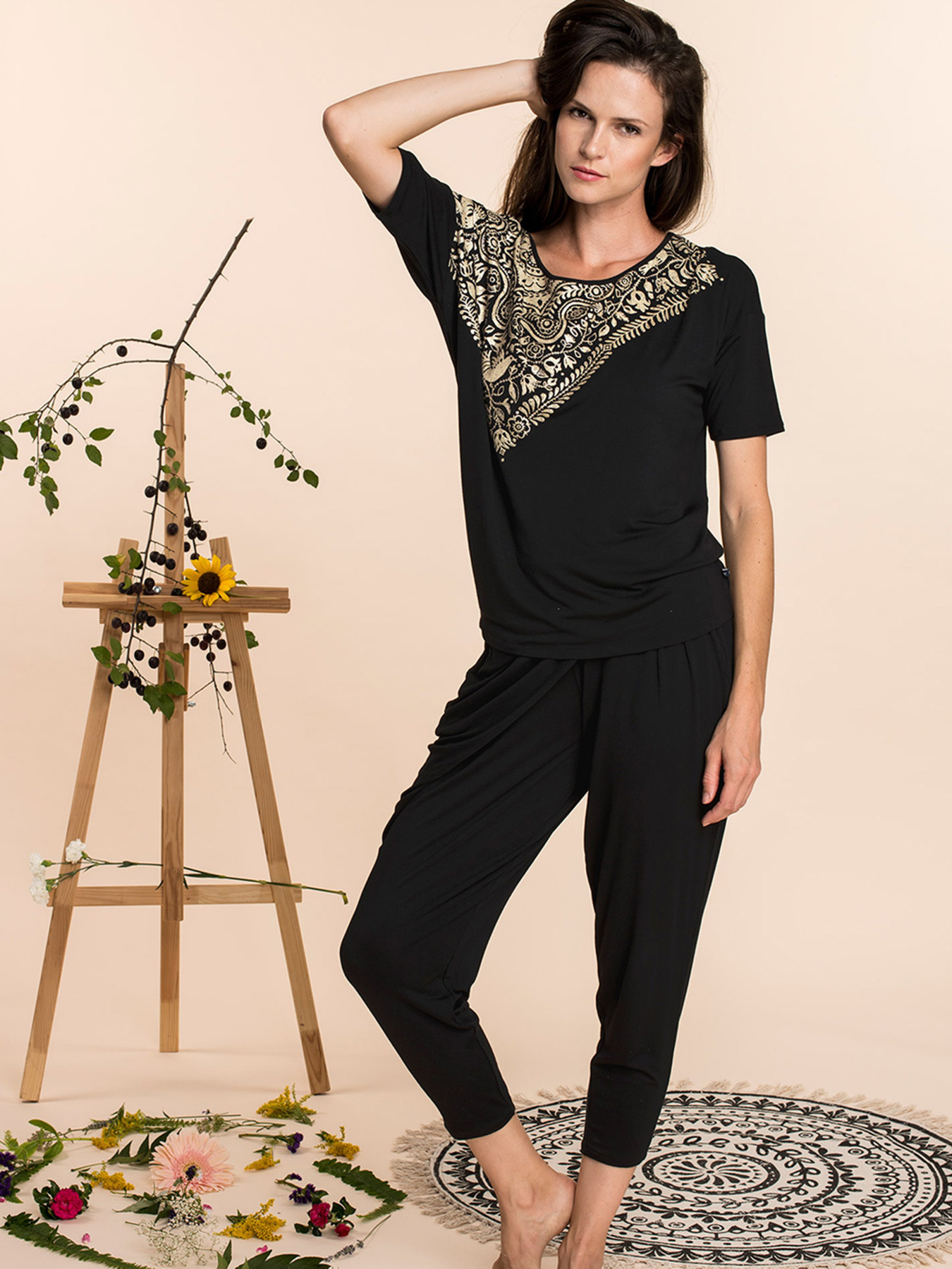 Пижама Key модель LHS 930 A20 Піжама жіноча-черный Фото