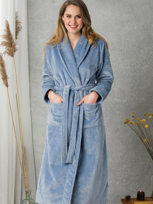Халат Key модель LGL 115 B20 Жіночий халат-голубой Фото
