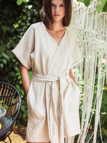 Халат Key модель LGD 106 A21 Жіночий халат-бежевий Фото