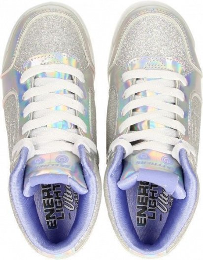 Кеди високі Skechers S Lights: Energy Lights Ultra - Glitzy Glow модель 20188L SIL — фото 4 - INTERTOP