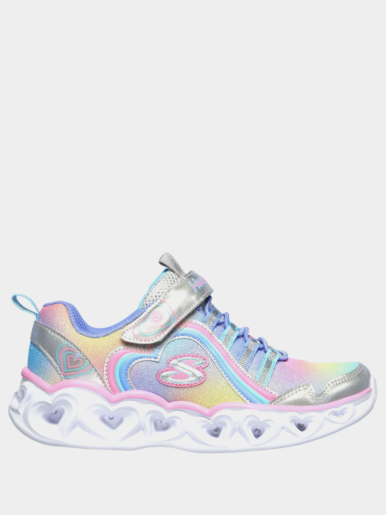 Кроссовки повседневные Skechers S Lights: Heart Lights - Rainbow Lux модель 302308L SMLT Фото