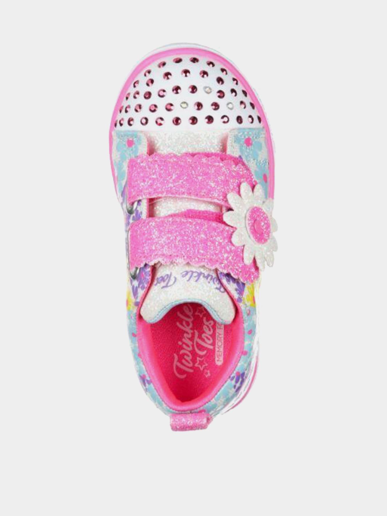 Кеды низкие Skechers Twinkle Toes®: Sparkle Lite - Mini Blooms модель 314762N WMLT Фото