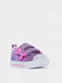 Кеди низькі Skechers Twinkle Toes Lighted - Twinkle Sparks and Hearts модель 314799N PRMT Фото
