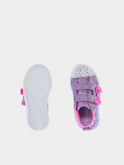 Кеди низькі Skechers Twinkle Toes Lighted - Twinkle Sparks and Hearts модель 314799N PRMT — фото 5 - INTERTOP