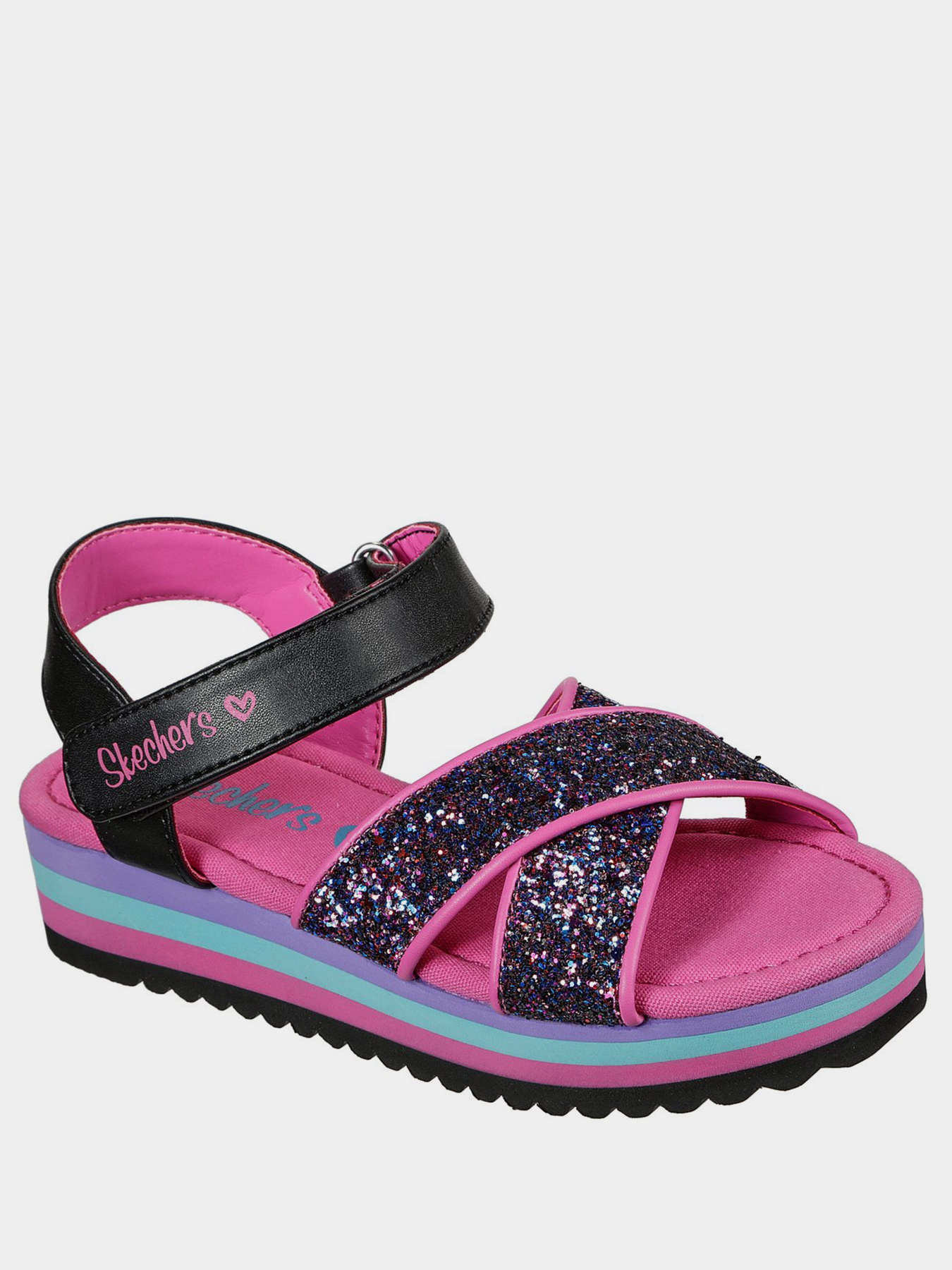 Сандалии Skechers Prism Steps - Rockin 'It модель 302108L BKMT Фото