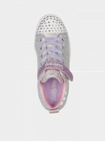 Кеды низкие Skechers TWINKLE TOES: SPARKLE RAYZ - HEATHER & SHINE модель 314846L GYMT Фото